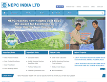 Tablet Screenshot of nepcindia.co.in